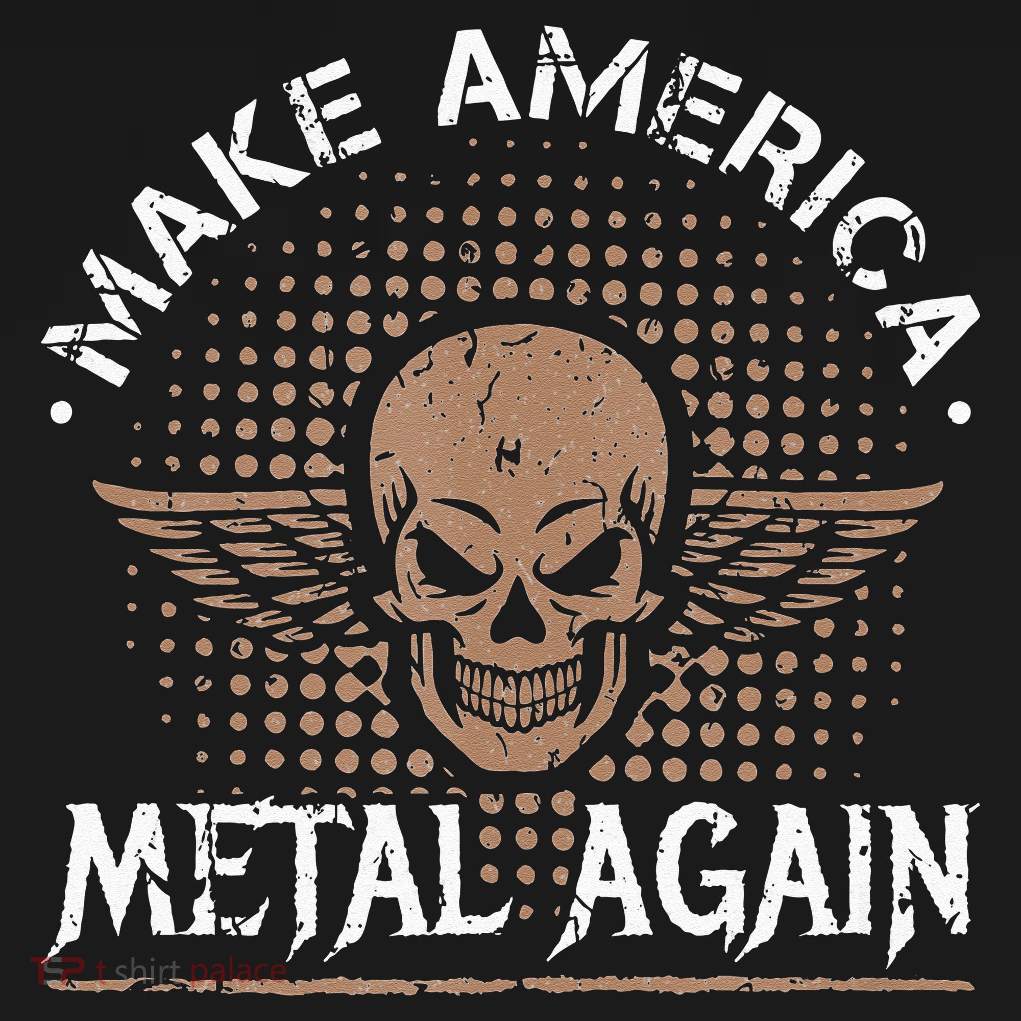 Make America Metal Again Skull Rock And Roll Heavy Music Mousepad