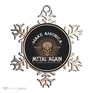 Make America Metal Again Skull Rock And Roll Heavy Music Ornament