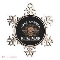 Make America Metal Again Skull Rock And Roll Heavy Music Ornament thumb 0