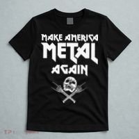 Make America Metal Again Skull Rock And Roll Heavy Music T-Shirt thumb 5