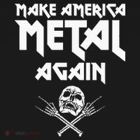 Make America Metal Again Skull Rock And Roll Heavy Music Women's Hoodie thumb 2