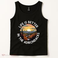 Moose Adirondack Mountains Life Is Better In The Adirondacks Tank Top thumb 2