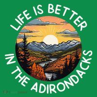 Moose Adirondack Mountains Life Is Better In The Adirondacks Mousepad thumb 1