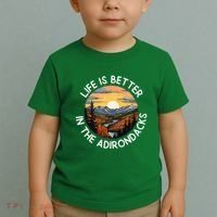 Moose Adirondack Mountains Life Is Better In The Adirondacks Toddler T-Shirt thumb 2
