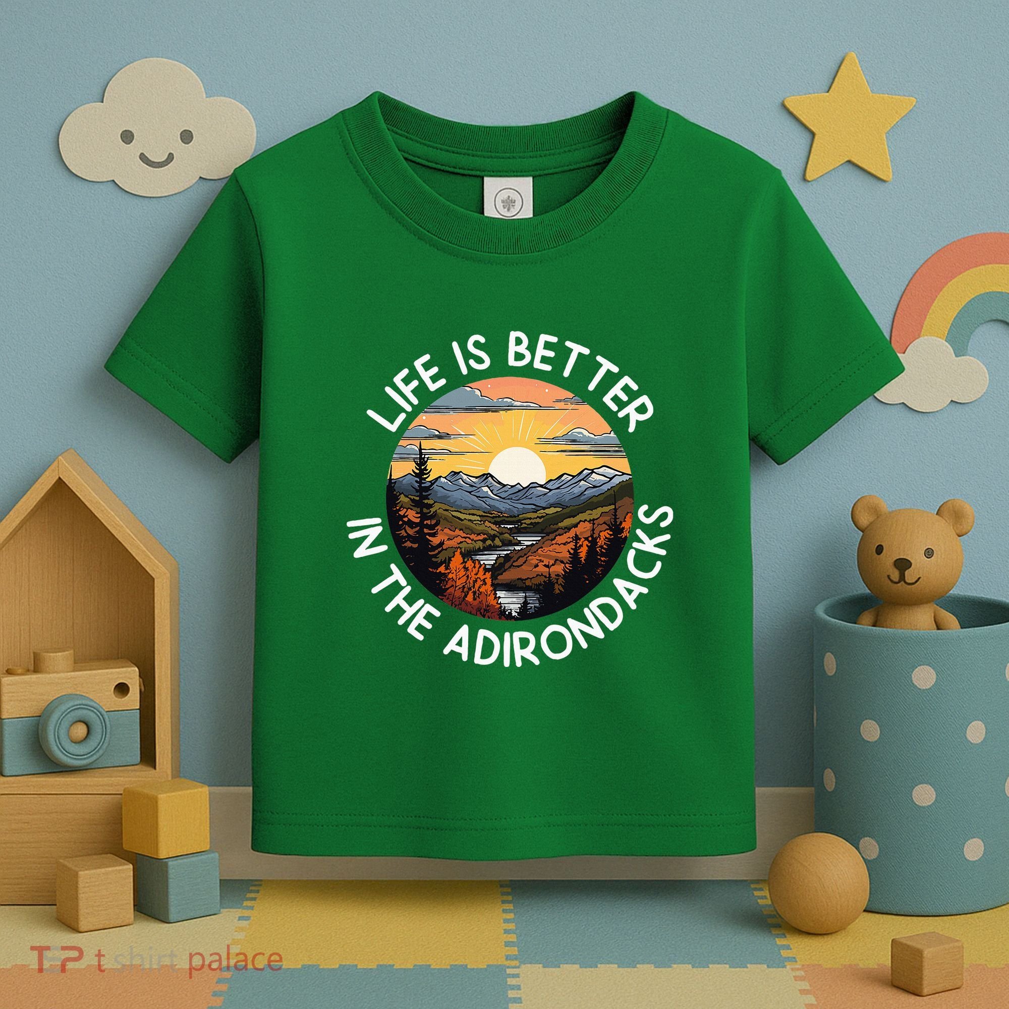 Moose Adirondack Mountains Life Is Better In The Adirondacks Toddler T-Shirt