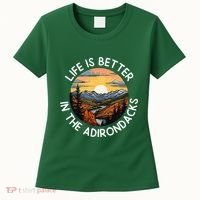 Moose Adirondack Mountains Life Is Better In The Adirondacks Women's T-Shirt thumb 0