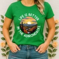 Moose Adirondack Mountains Life Is Better In The Adirondacks Women's T-Shirt thumb 2