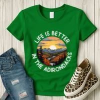 Moose Adirondack Mountains Life Is Better In The Adirondacks Women's T-Shirt thumb 3