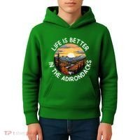 Moose Adirondack Mountains Life Is Better In The Adirondacks Kids Hoodie thumb 4