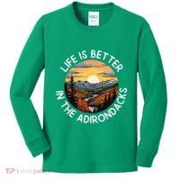 Moose Adirondack Mountains Life Is Better In The Adirondacks Kids Long Sleeve Shirt thumb 0
