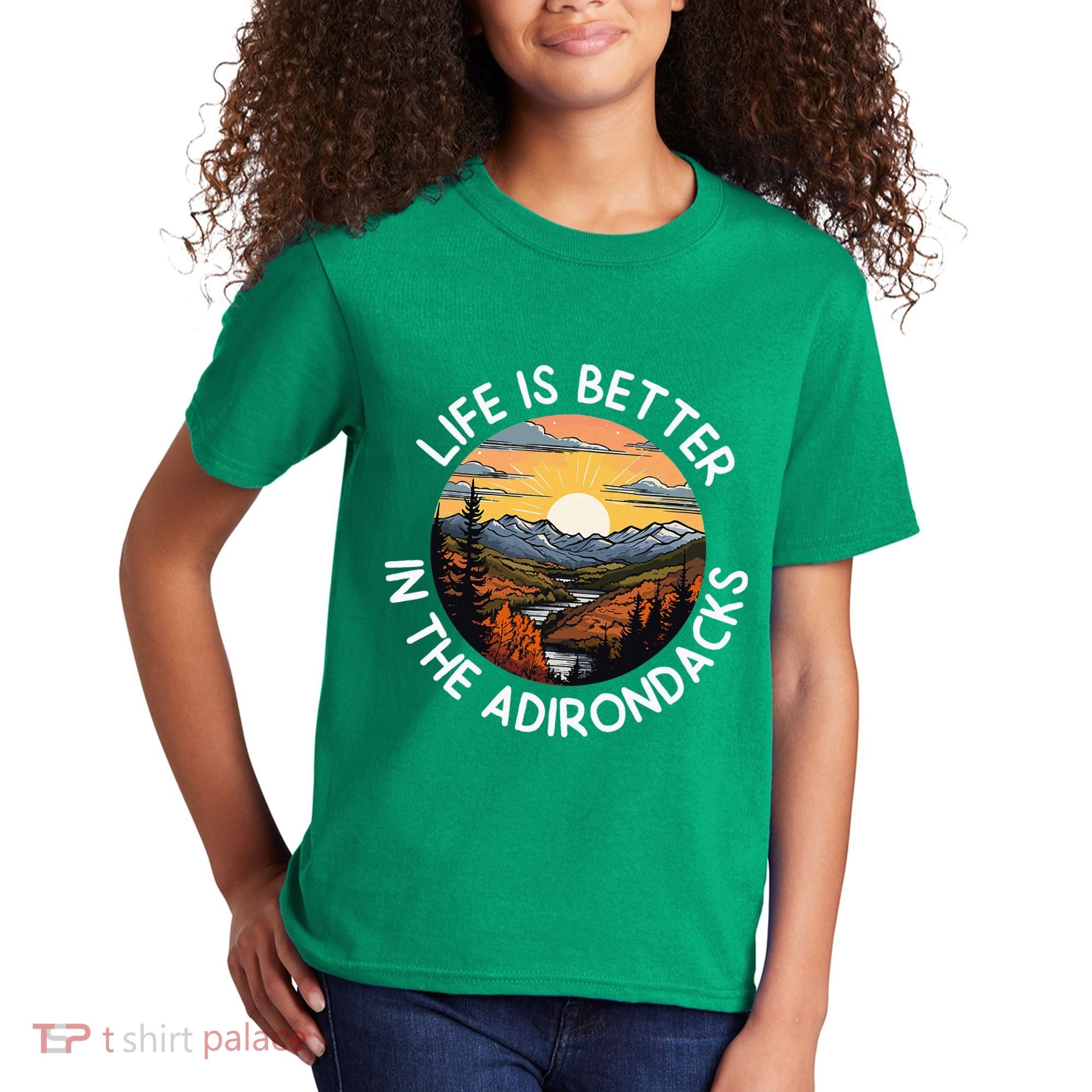 Moose Adirondack Mountains Life Is Better In The Adirondacks Kids T-Shirt