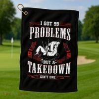 Martial Arts Mma Taekwondo Karate Judo Golf Towel thumb 1