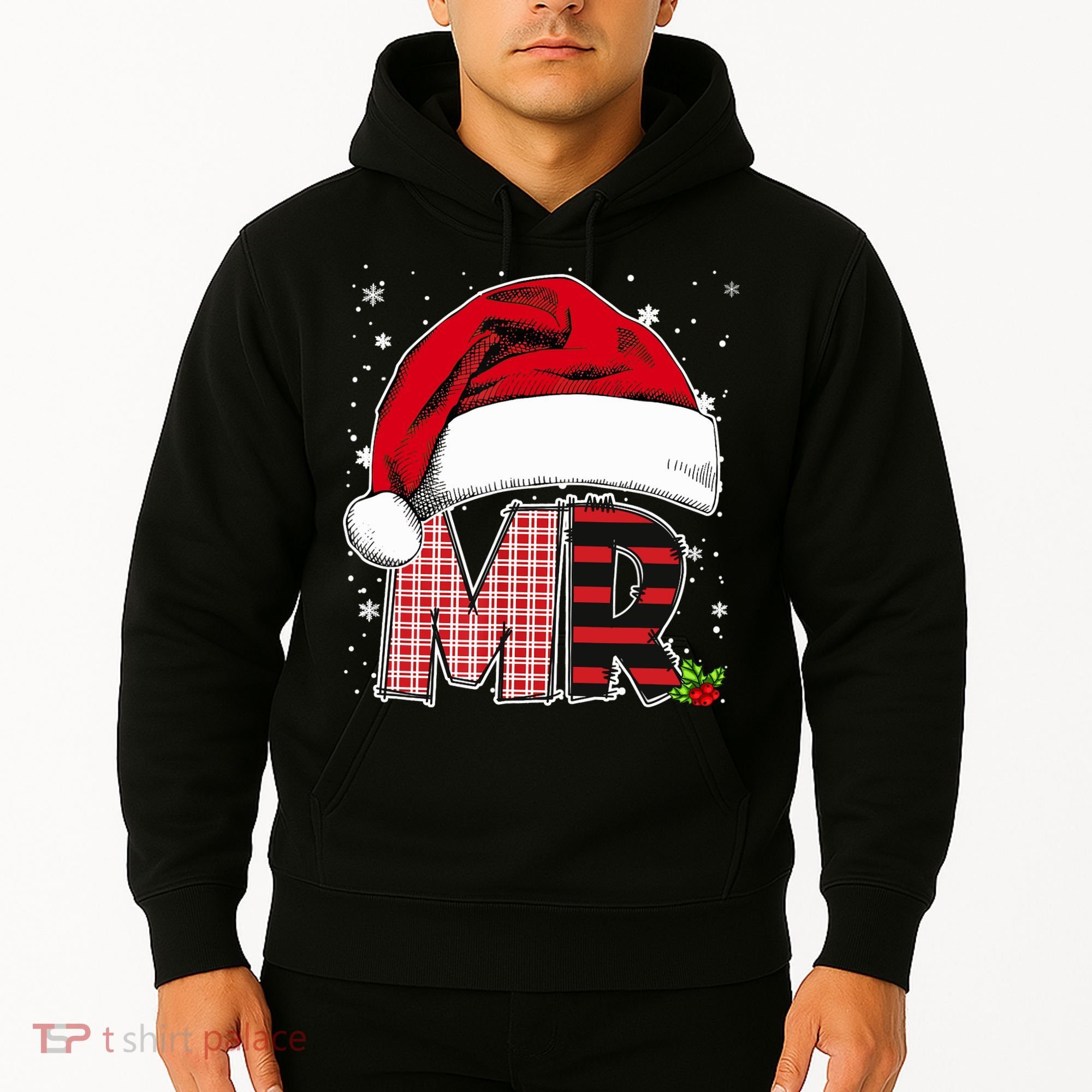 Mr And Mrs Claus Couples Matching Christmas Pajamas Santa Hoodie