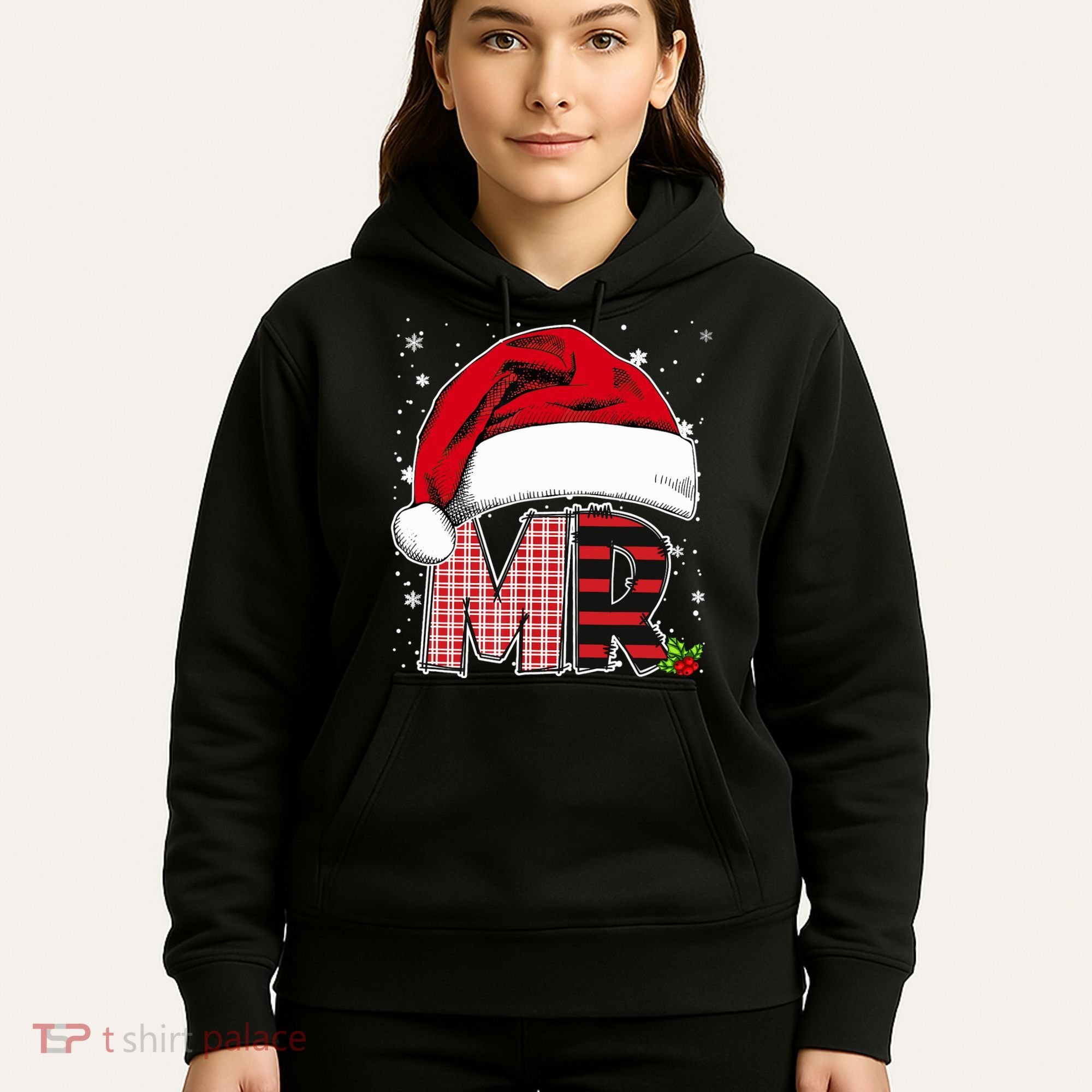 Mr And Mrs Claus Couples Matching Christmas Pajamas Santa Hoodie