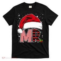 Mr And Mrs Claus Couples Matching Christmas Pajamas Santa T-Shirt thumb 0