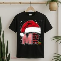 Mr And Mrs Claus Couples Matching Christmas Pajamas Santa T-Shirt thumb 2
