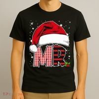 Mr And Mrs Claus Couples Matching Christmas Pajamas Santa T-Shirt thumb 3