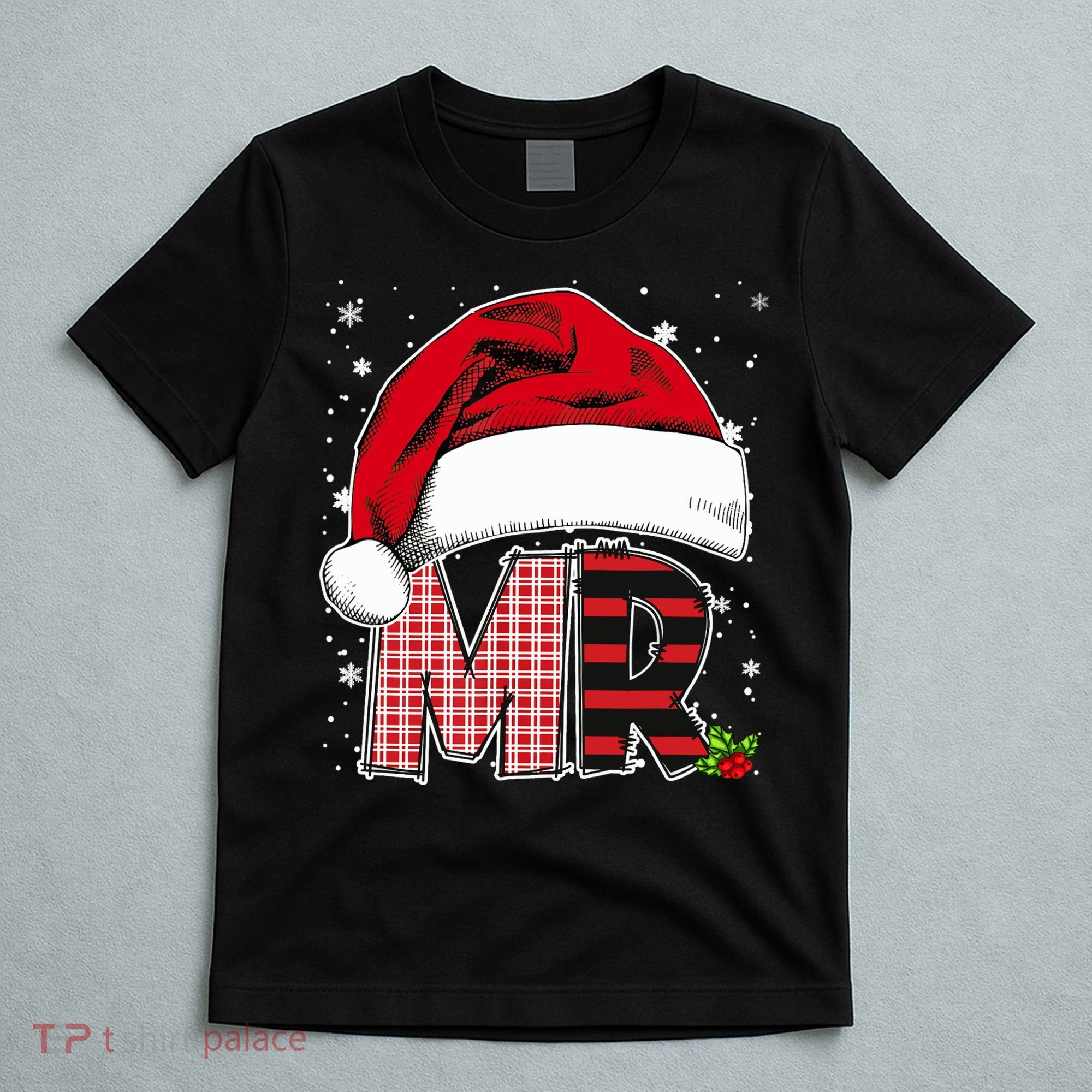 Mr And Mrs Claus Couples Matching Christmas Pajamas Santa T-Shirt
