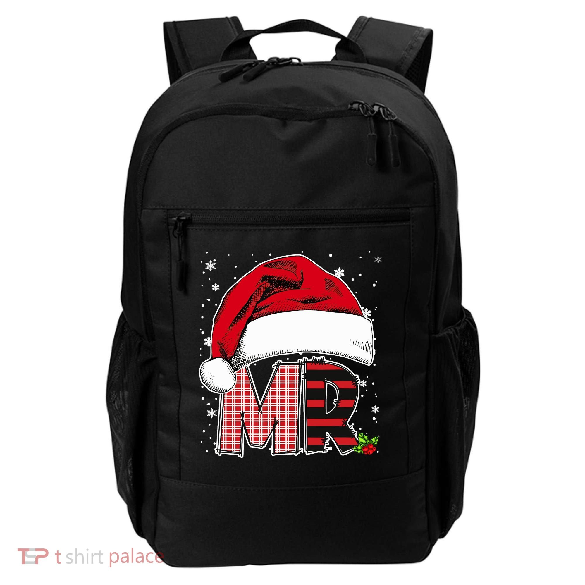 Mr And Mrs Claus Couples Matching Christmas Pajamas Santa Backpack