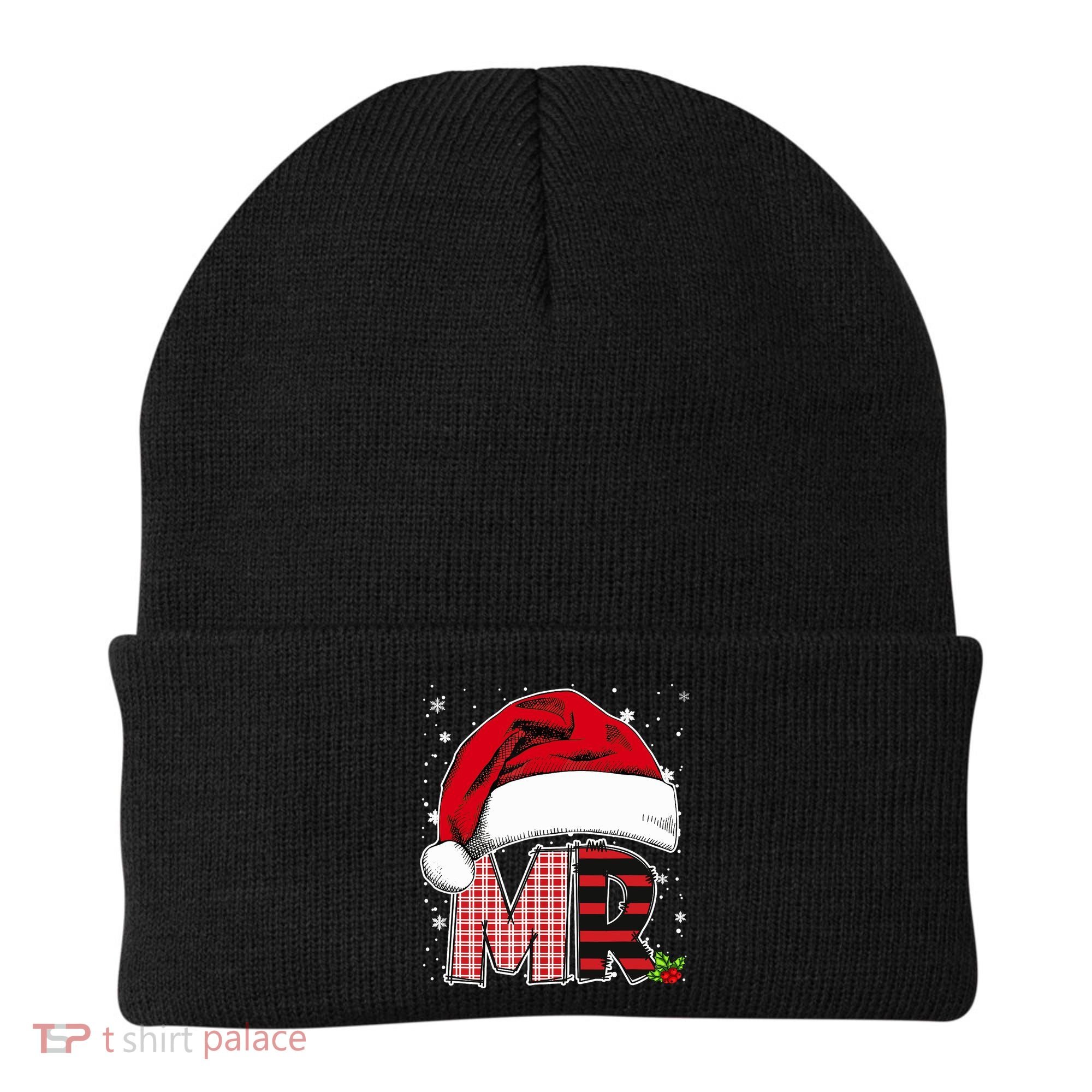 Mr And Mrs Claus Couples Matching Christmas Pajamas Santa Beanie