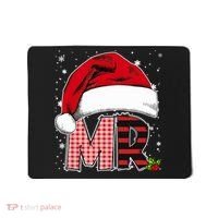 Mr And Mrs Claus Couples Matching Christmas Pajamas Santa Mousepad thumb 0