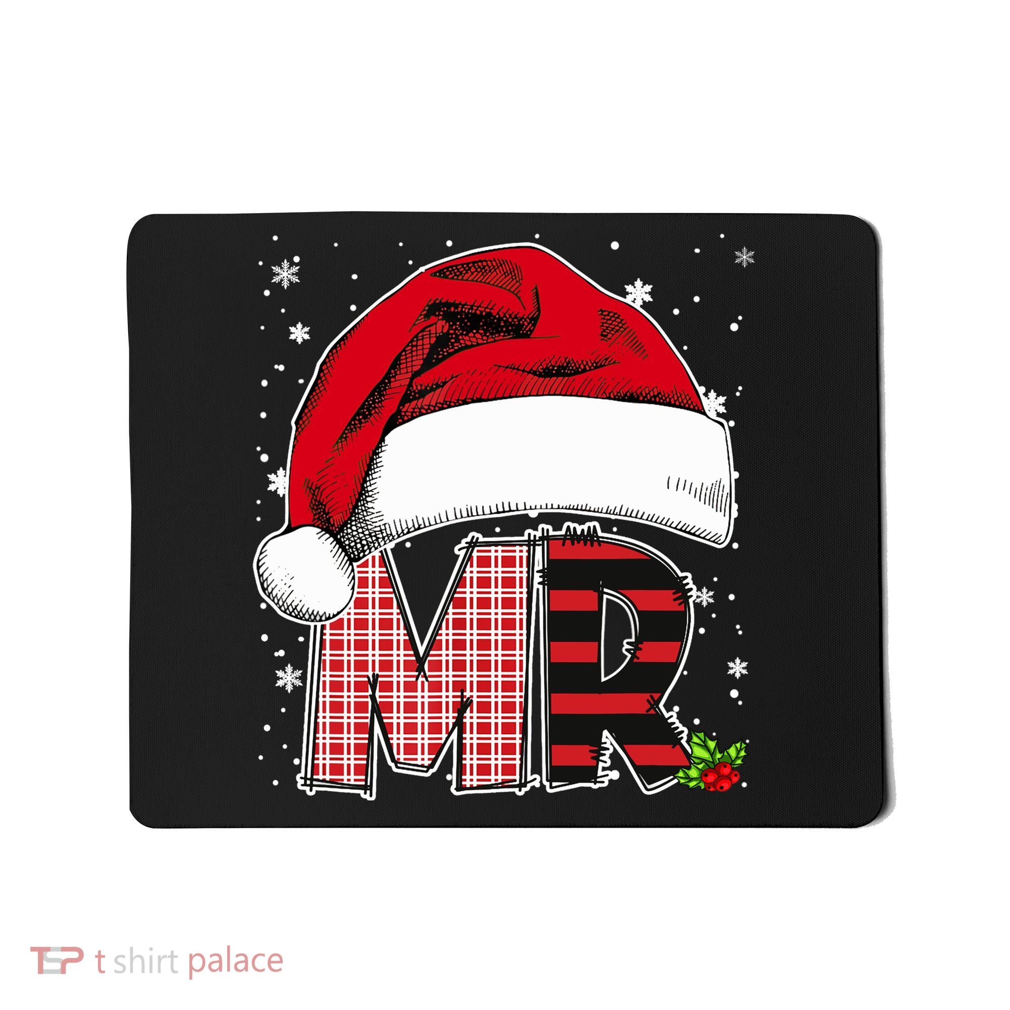 Mr And Mrs Claus Couples Matching Christmas Pajamas Santa Mousepad