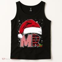 Mr And Mrs Claus Couples Matching Christmas Pajamas Santa Tank Top thumb 2