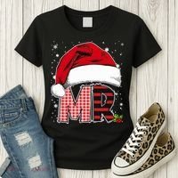 Mr And Mrs Claus Couples Matching Christmas Pajamas Santa Women's T-Shirt thumb 3