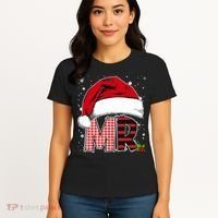 Mr And Mrs Claus Couples Matching Christmas Pajamas Santa Women's T-Shirt thumb 4