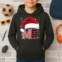 Mr And Mrs Claus Couples Matching Christmas Pajamas Santa Kids Hoodie thumb 2
