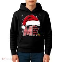 Mr And Mrs Claus Couples Matching Christmas Pajamas Santa Kids Hoodie thumb 4