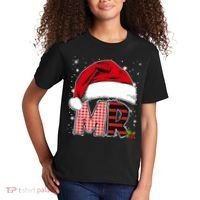 Mr And Mrs Claus Couples Matching Christmas Pajamas Santa Kids T-Shirt thumb 2