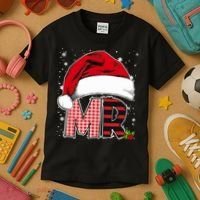 Mr And Mrs Claus Couples Matching Christmas Pajamas Santa Kids T-Shirt thumb 3