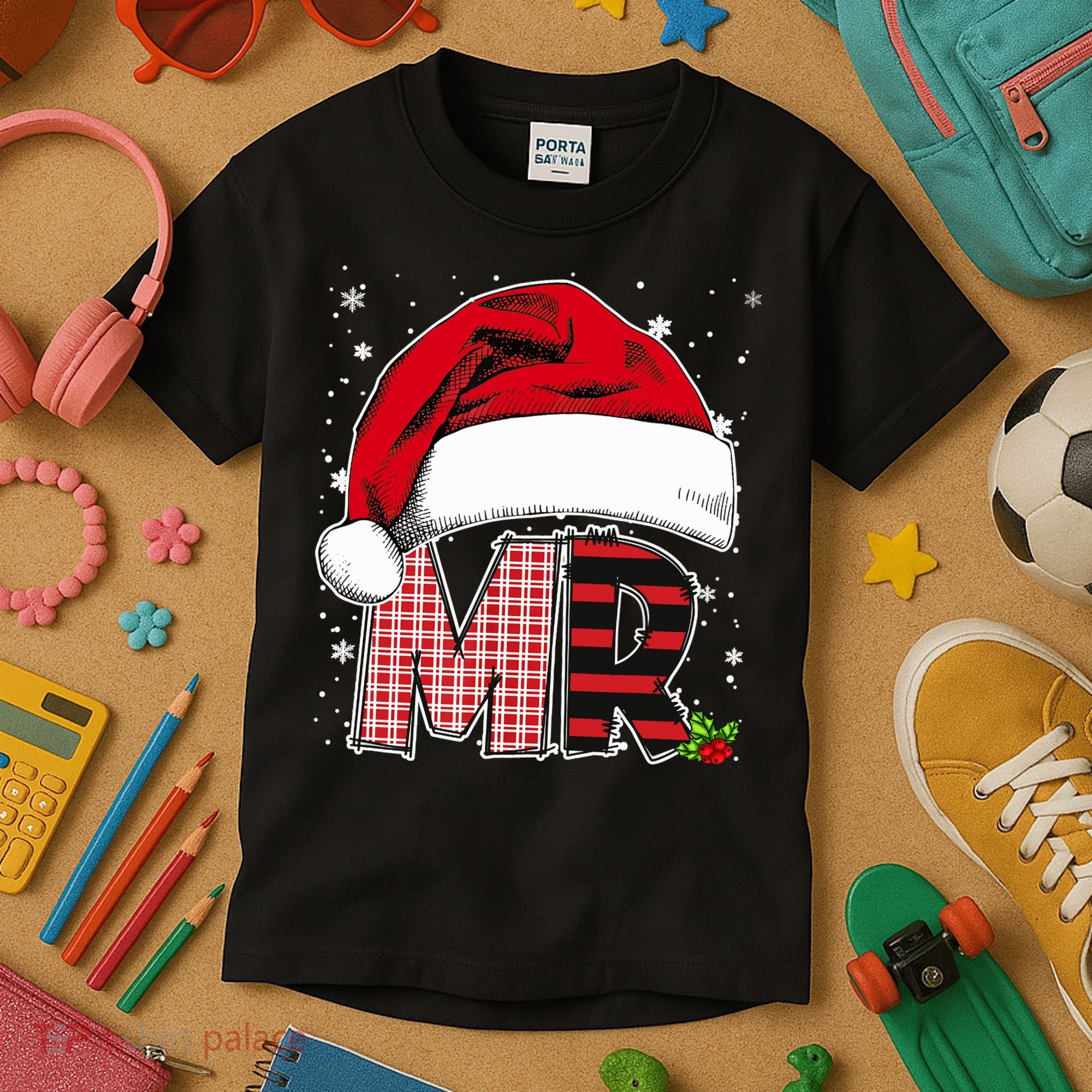 Mr And Mrs Claus Couples Matching Christmas Pajamas Santa Kids T-Shirt