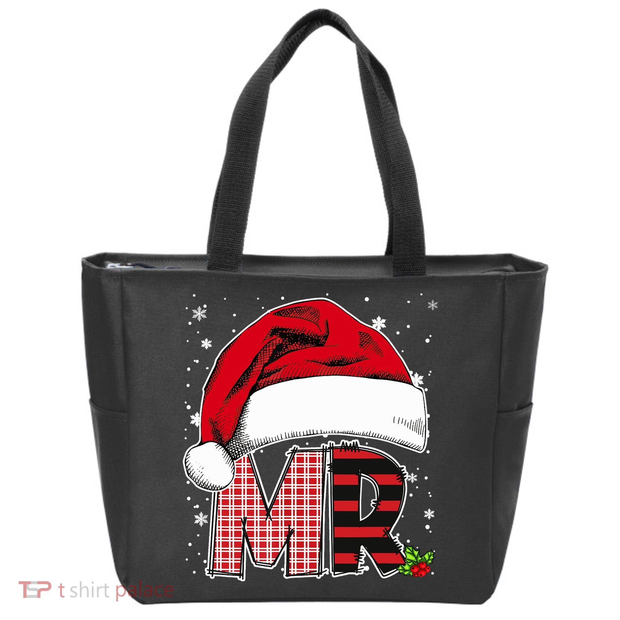 Mr And Mrs Claus Couples Matching Christmas Pajamas Santa Tote Bag