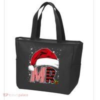 Mr And Mrs Claus Couples Matching Christmas Pajamas Santa Tote Bag thumb 3