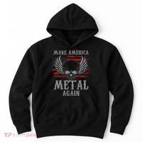 Make America Metal Again Heavy Metal Rock Hoodie thumb 0
