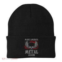 Make America Metal Again Heavy Metal Rock Beanie thumb 0