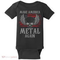 Make America Metal Again Heavy Metal Rock Baby Bodysuit thumb 0