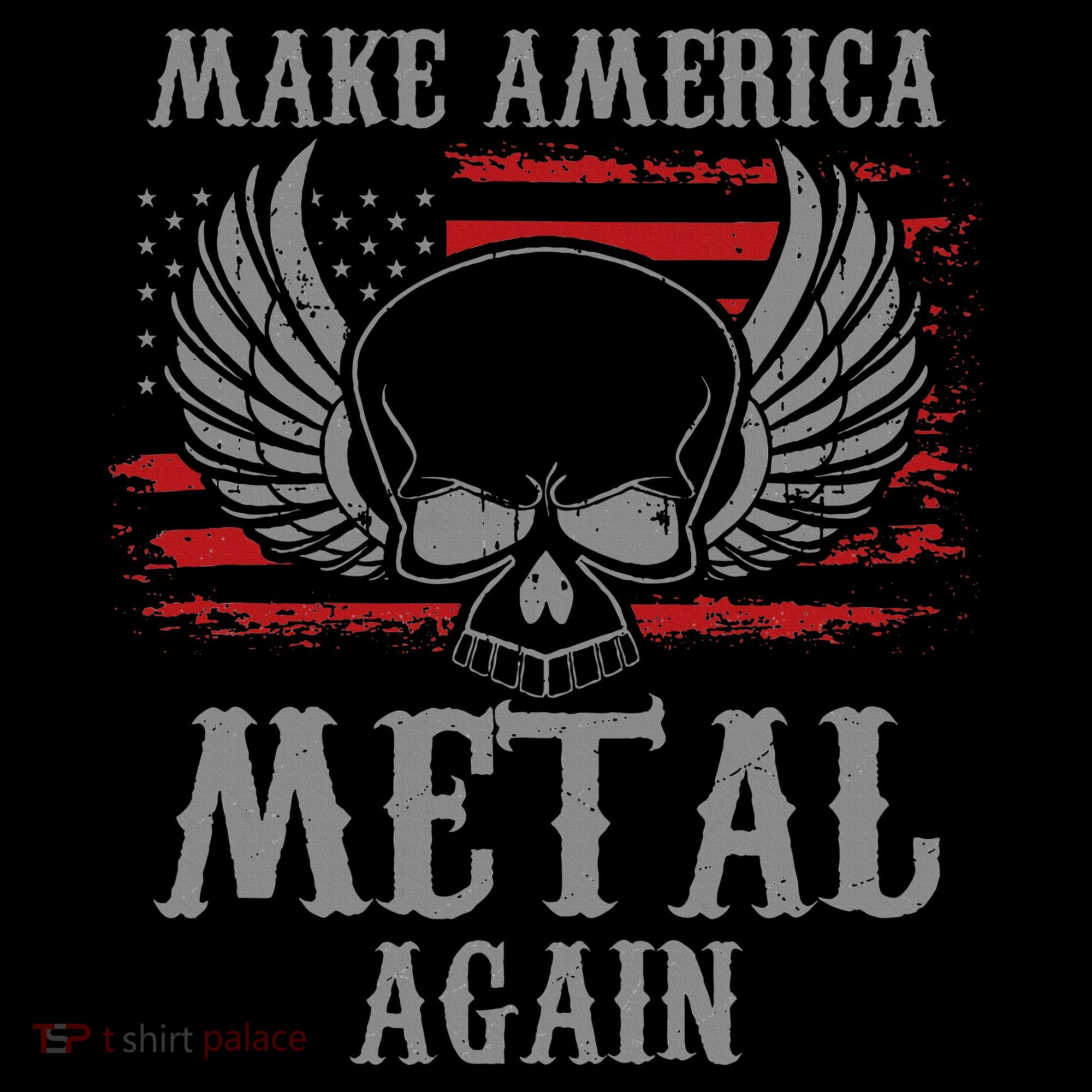 Make America Metal Again Heavy Metal Rock Baby Bodysuit