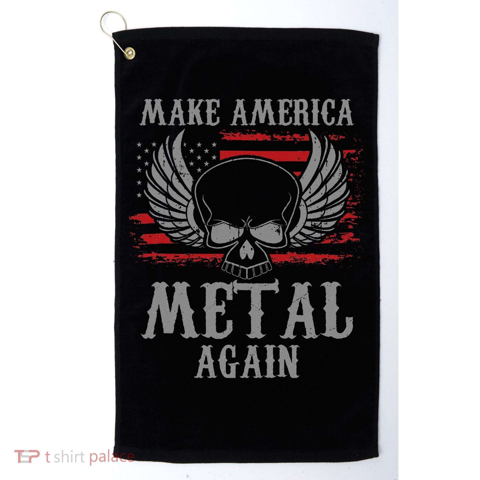 Make America Metal Again Heavy Metal Rock Golf Towel