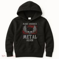 Make America Metal Again Heavy Metal Rock Kids Hoodie thumb 0