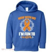 Ms Awareness Multiple Sclerosis Survivor Gift Toddler Hoodie thumb 0