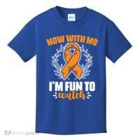 Ms Awareness Multiple Sclerosis Survivor Gift Kids T-Shirt thumb 0