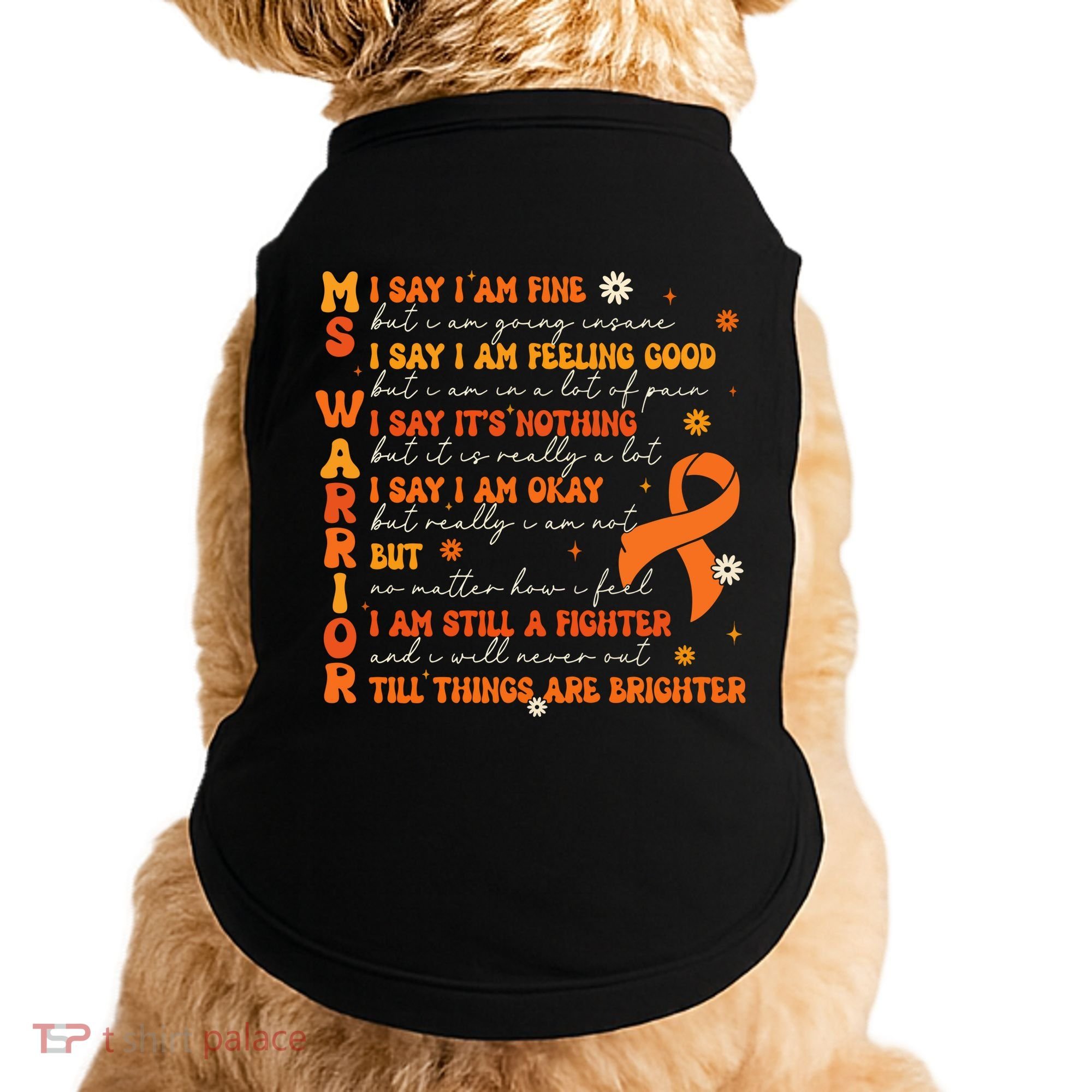 Ms Awareness Multiple Sclerosis Awareness Doggie Tank
