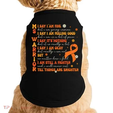 Ms Awareness Multiple Sclerosis Awareness Doggie Tank