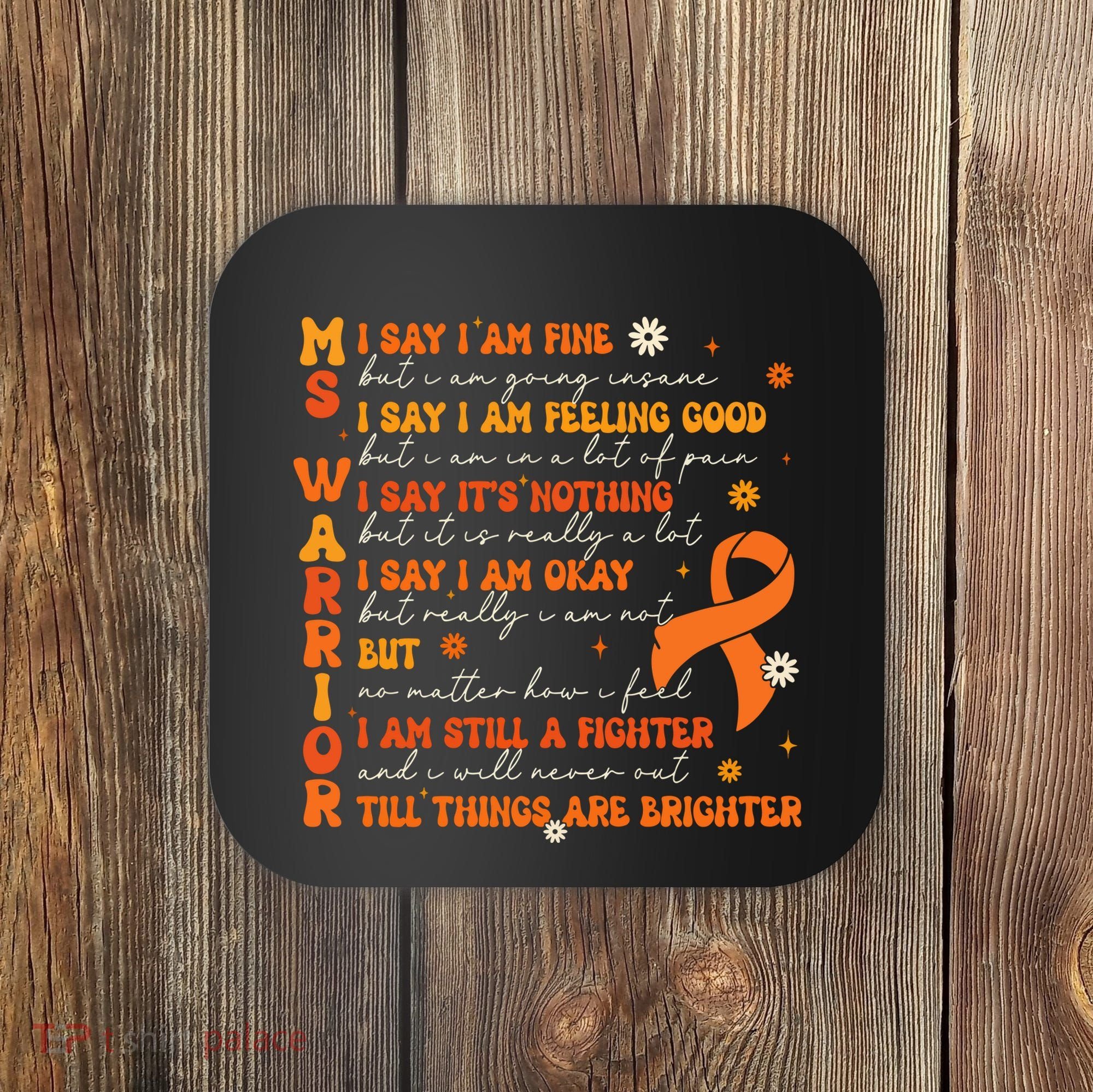 Ms Awareness Multiple Sclerosis Awareness Coaster