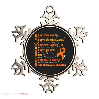 Ms Awareness Multiple Sclerosis Awareness Ornament