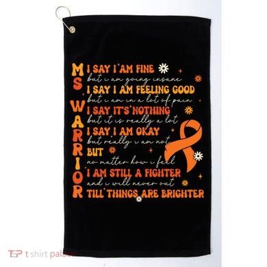 Ms Awareness Multiple Sclerosis Awareness Golf Towel
