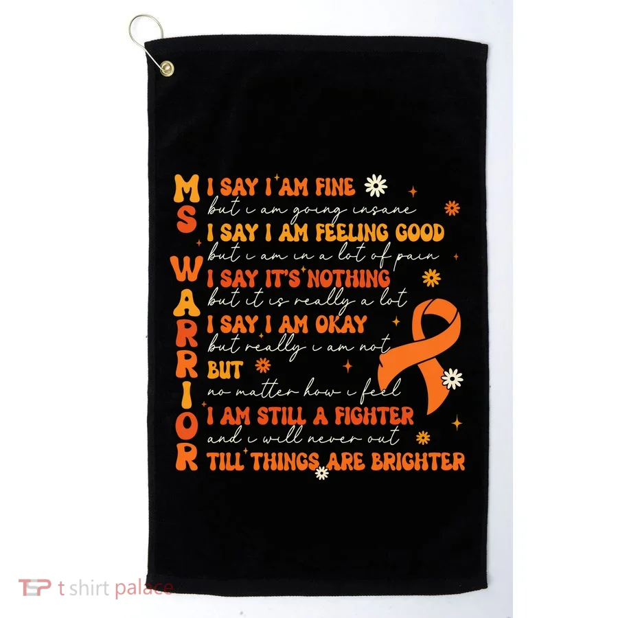 Ms Awareness Multiple Sclerosis Awareness Golf Towel